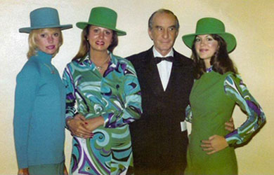 Pucci with Braniff Flight Attendants